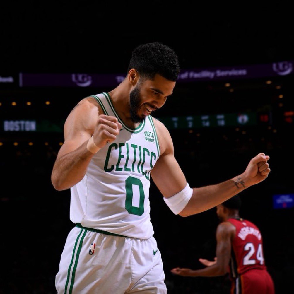 1st career playoff triple-double for Jayson Tatum. He delivers. Always.