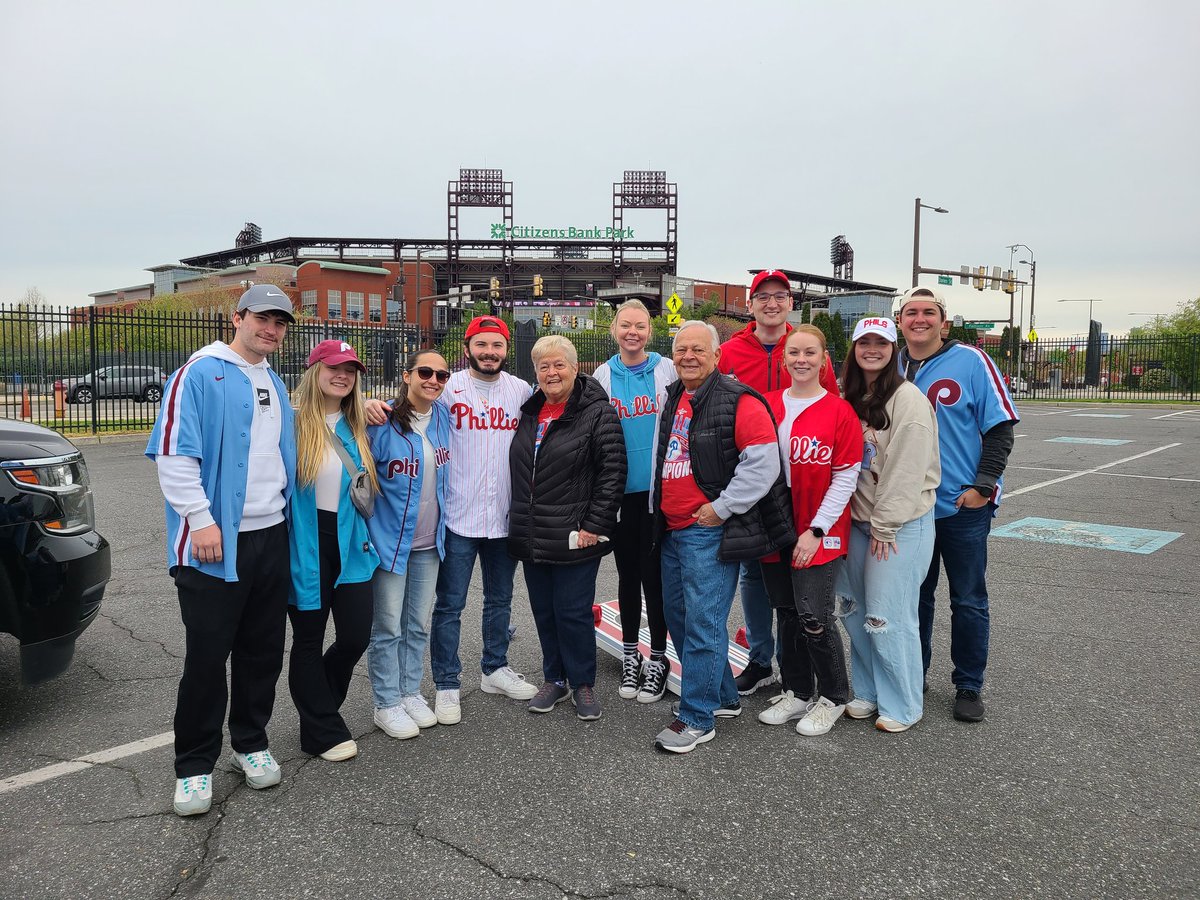 LittleMissKacey's tweet photo. The grandkids take Grandmom and Grandpop to a @Phillies game!!! #KPMGcares https://t.co/l2SS5KIbS4