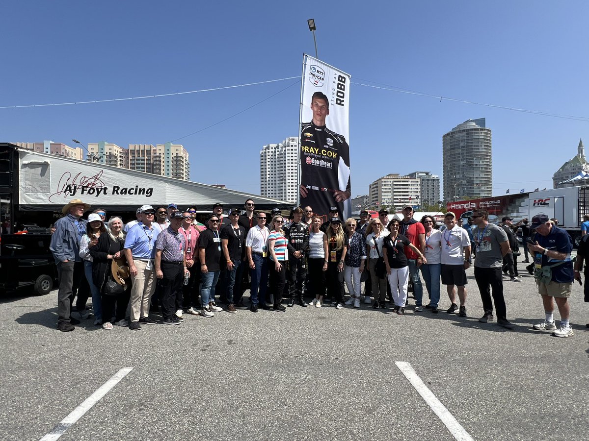 We love having so many friends from @pray here with us at @GPLongBeach! #INDYCAR | #AGPLB