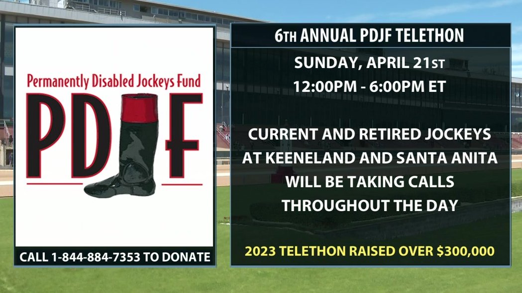 NYRA and FOX Sports are proud to support the Annual @PDJFund Telethon on America's Day at the Races today. The PDJF exists to improve the lives of jockeys who have dedicated so much to the sport, and we encourage you to consider a donation. ⬇️