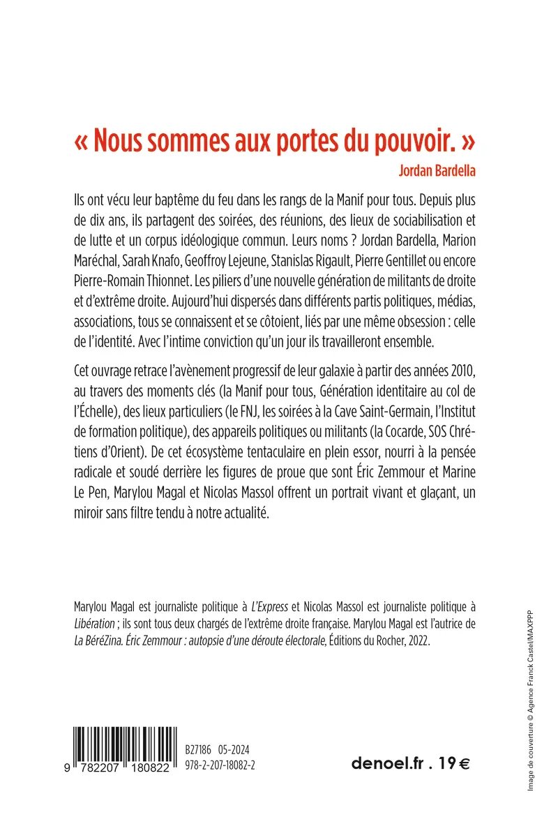 Plongé (avec joie et effroi) dans l'enquête de @marylou_magal et @nicolasmassol1. LePen, les identitaires, même maison. Les auteurs seront @AuPoste1 mardi soir et ça va être passionnant! 

Le livre @EDITIONSDENOEL  : denoel.fr/catalogue/l-ex…

AuPoste: auposte.fr/convocation/ex…