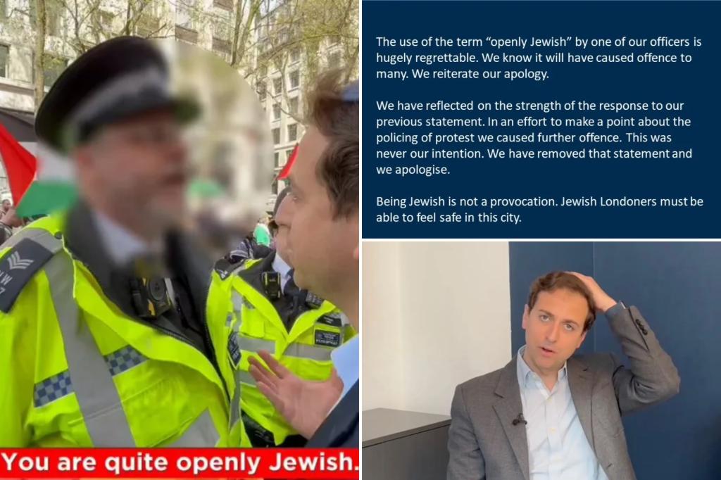 London cop allegedly threatened to arrest man for ‘openly Jewish’ appearance during anti-Israel march trib.al/CwJYFRw