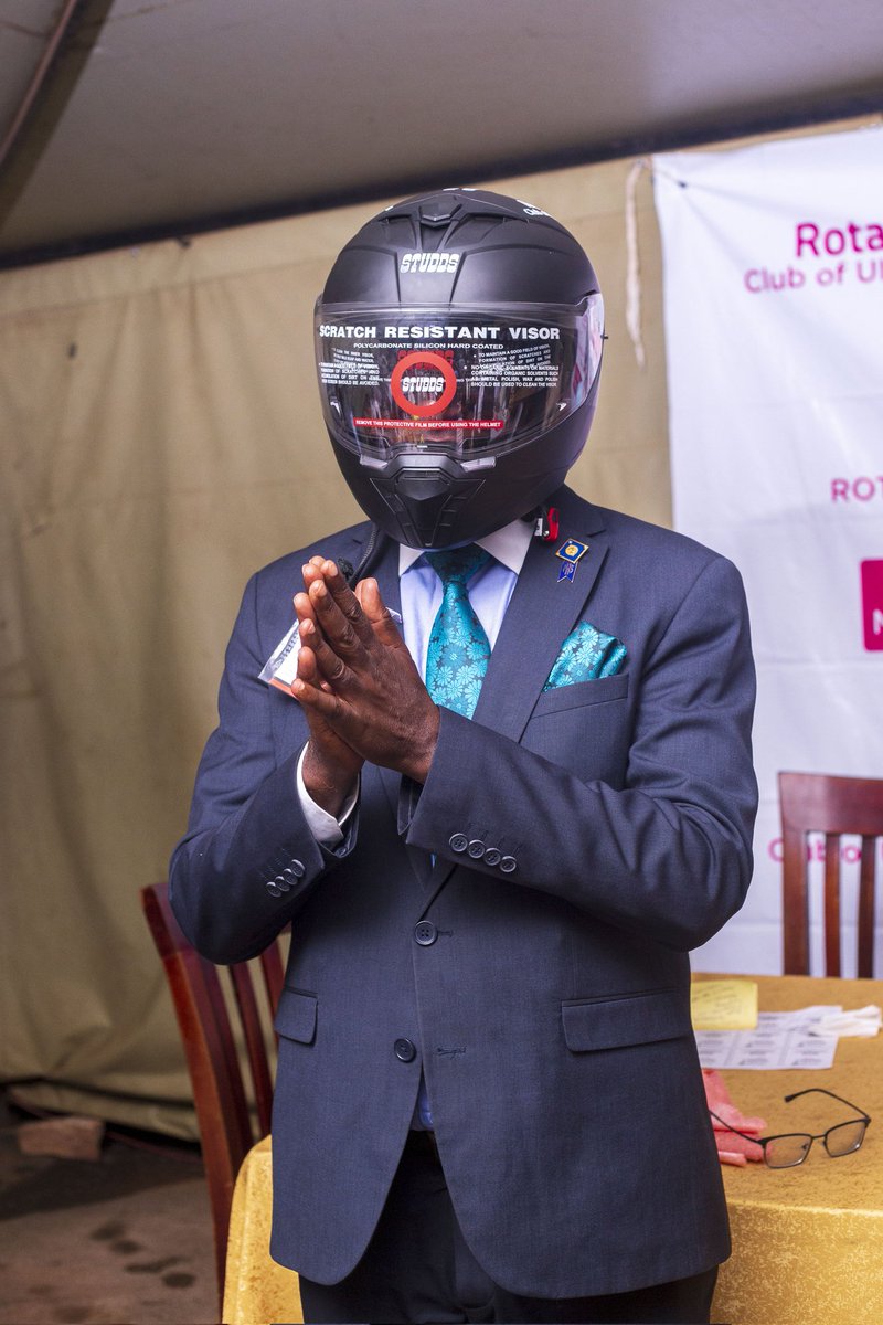 VisionTrauma's tweet photo. "Cost of an helmet vs the cost of postcrash brain injury mgt." We commend Mr. Kabanda Charles ssentamu of @rcbnuganda for the generous support and living exemplary towards #roadsafety. @JacobSsentamu @UIAHMS_Mulago @lillynassali @Liam_George_ug @MuwagaHanningt1 https://t.co/8tbF7BIwiX