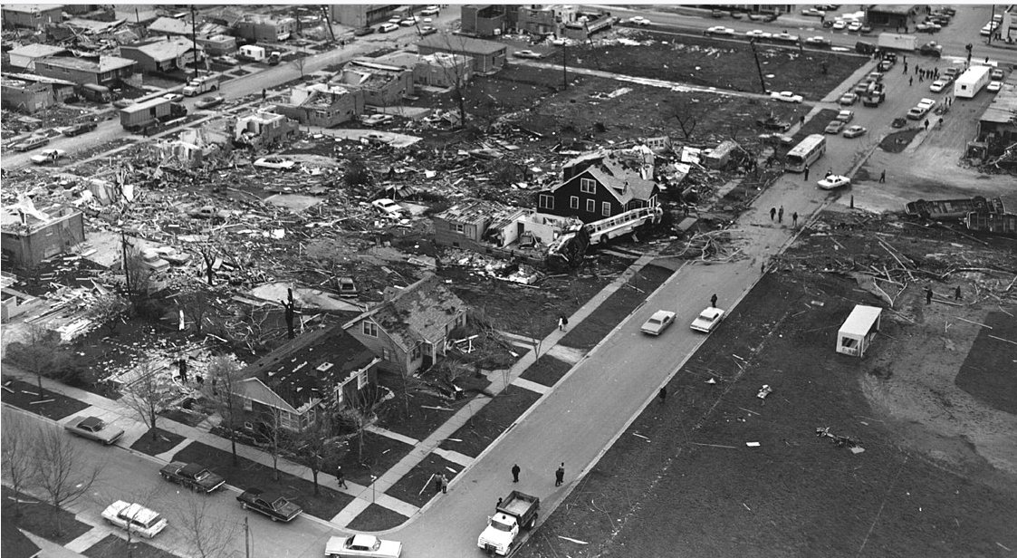 Today is the anniversary of the strongest tornado ever in the city of Grand Rapids. There were 45 tornadoes that day with 58 fatalities and 1,418 injured, mostly in the Chicago area and northern Illinois. Read about that tragic day here: woodtv.com/weather/bills-… #miwx #ilwx
