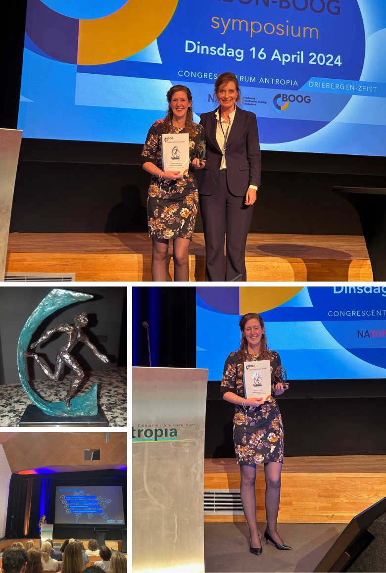 Yes!! 😁 Last week I was awarded with the #BOOG Study Center Young Investigator Award for my research in Personalized #eHealth Technology for #Oncology related to breast cancer! <a href="/UTwente/">University of Twente (inactive)</a> #TechMed