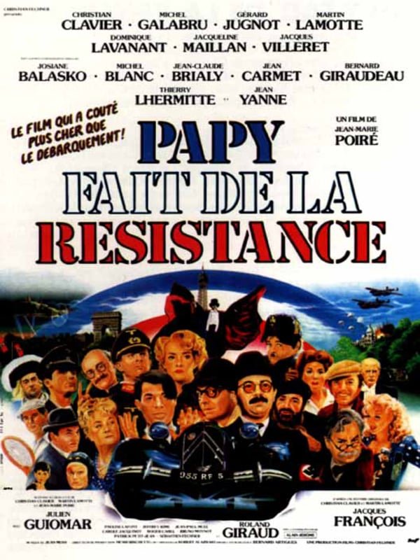 Ce soir sur France2, Papy fait de la résistance.
Pour moi, le summum de la comédie populaire française.