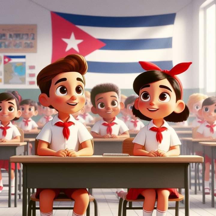 Después de una inspiradora semana #PorLaVictoriadeGirón. Educandos, trabajadores y familias de vuelta a las aulas. ¡Este lunes todos puntual en la escuela!🇨🇺📚 #EducaciónDeCalidad #MunicipioPilón #ProvinciaGranma #Cuba @DiazCanelB @DrRobertoMOjeda @YudelkisOrtizB