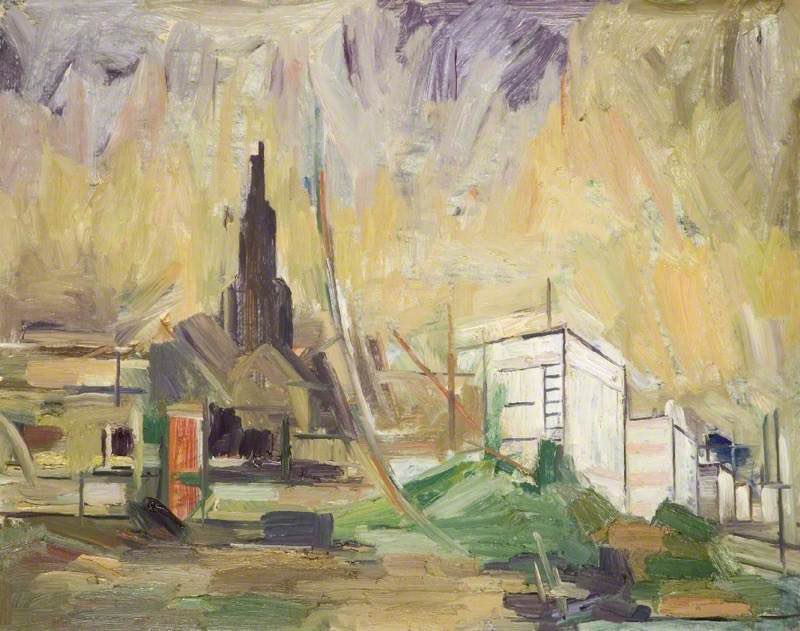 #BrumHour ‘The Metamorphosis of Birmingham’, 1964, by Franklin White (1892-1975).

artuk.org/discover/stori… thx to @artukdotorg