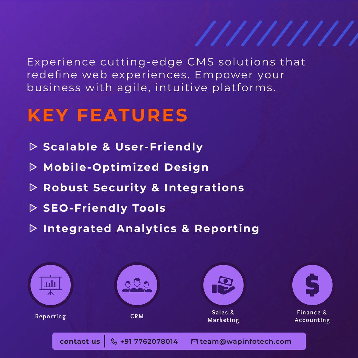 wapinfotech's tweet photo. 🚀 "Optimize Your Content Management System with AI and ML Solutions" 🤖📈

🤖📊 Unlock Enhanced Efficiency and Effectiveness with AI and ML-Driven CMS Management 📊🤖 https://t.co/uCq0uR9KX8