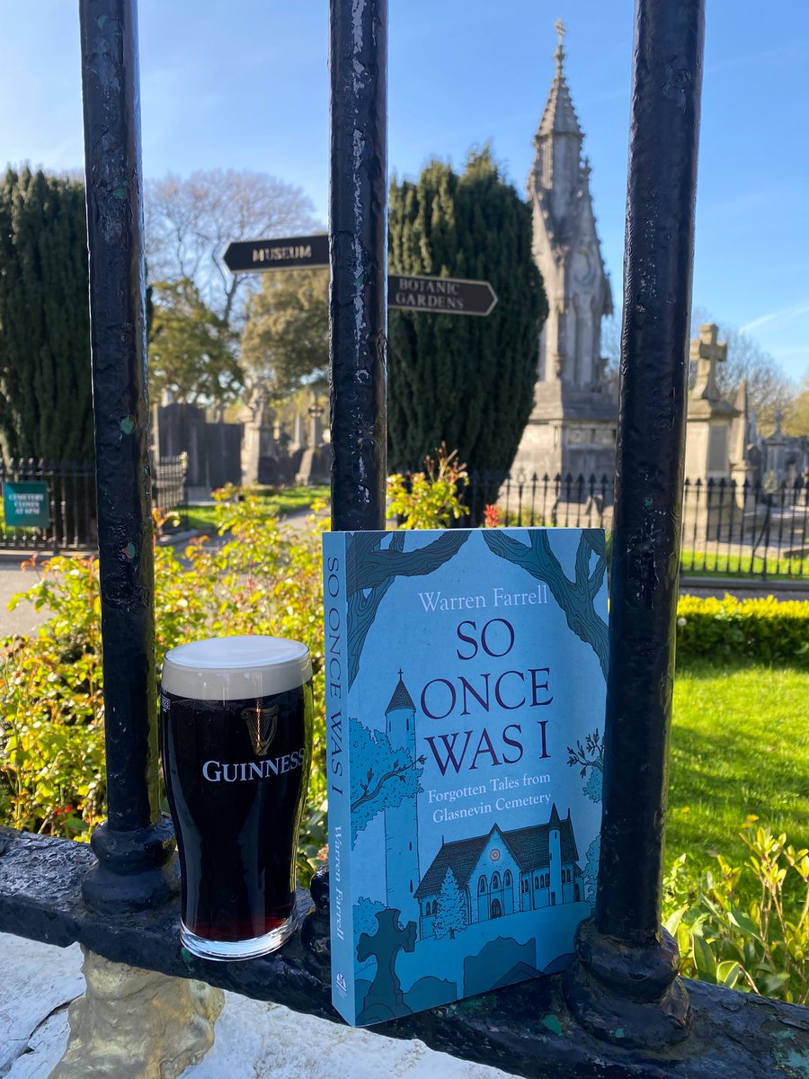 What a week! Finally getting my hands on the 1st copy of my book - So Once Was I: Forgotten Tales from Glasnevin cemetery with @MerrionPress in all good bookshops from 2nd May🪦 Had to enjoy a pint at @thegravedigger2 to celebrate! @fallon_donal @1916walkingtour @HistIreHedge