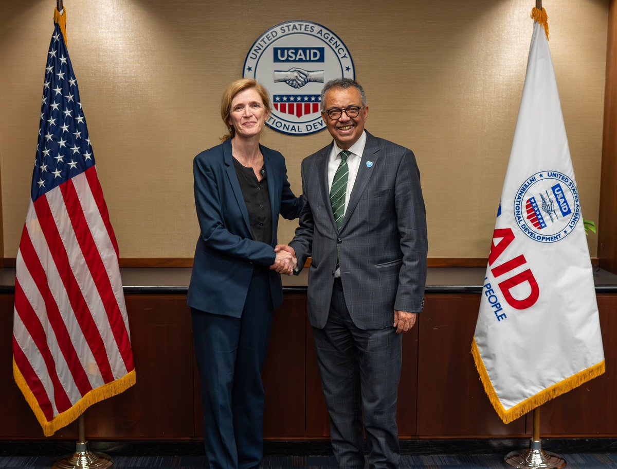 Ahead of next month’s @WHO General Assembly, I met with @DrTedros to discuss shared priorities across our organizations, including addressing lead poisoning globally, strengthening pandemic preparedness & response, and responding to health needs in humanitarian crises.