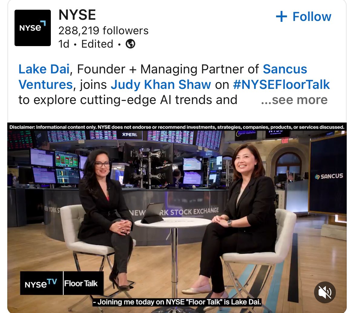 Loved the interview from @NYSE Judy Shaw #NYSEFloorTalk!

linkedin.com/posts/nyse_flo…