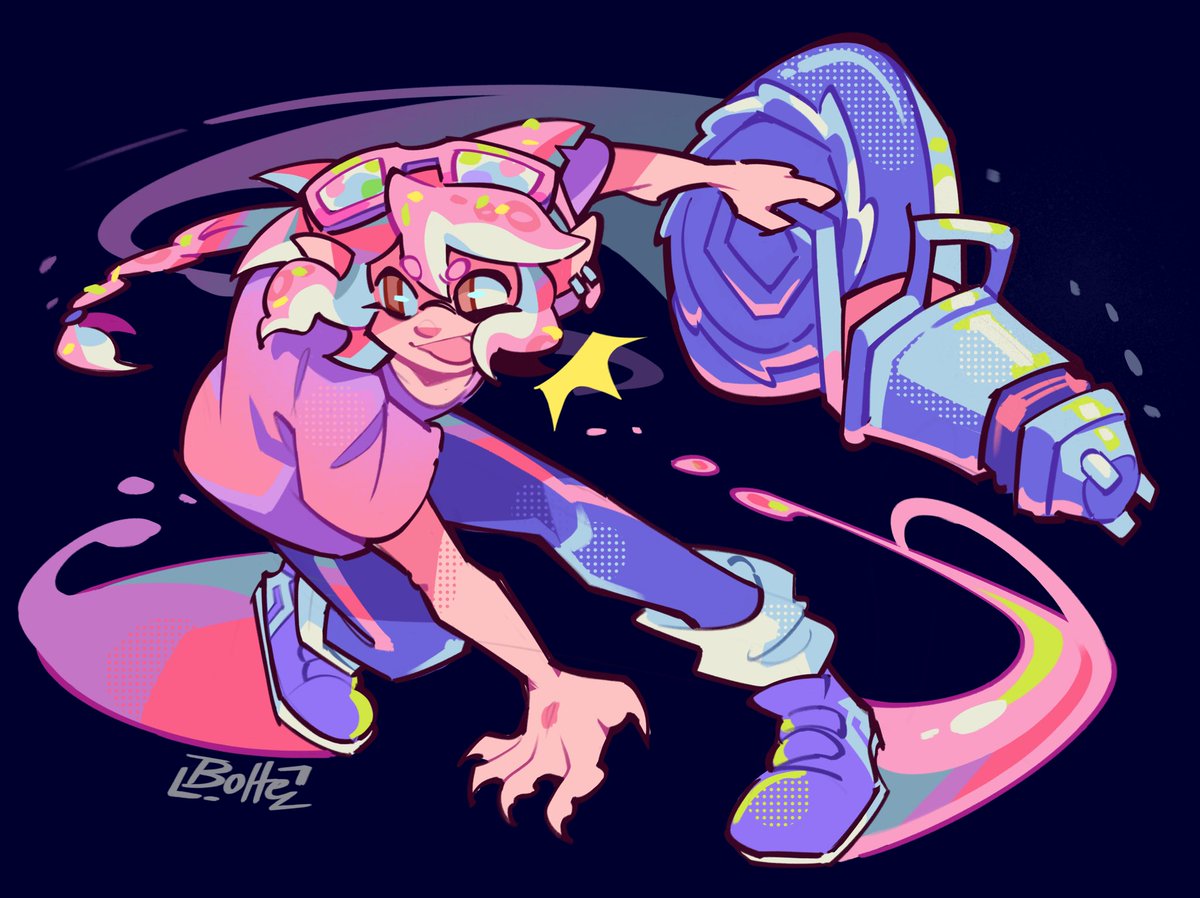 Little doodle for SpringFest!🌸 #Splatoon #Splatoon3 #Splatfest