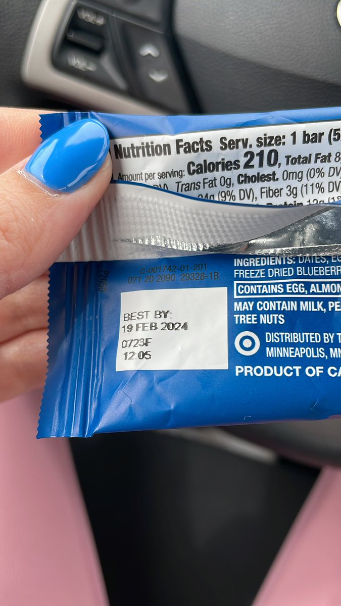 kn33coal's tweet photo. @Target Tell me why I just bought a box of good &amp; gather protein bars less than 20 minutes ago at Skyline VA store to then find out they expired two months ago? https://t.co/IoGc2Vm2SO