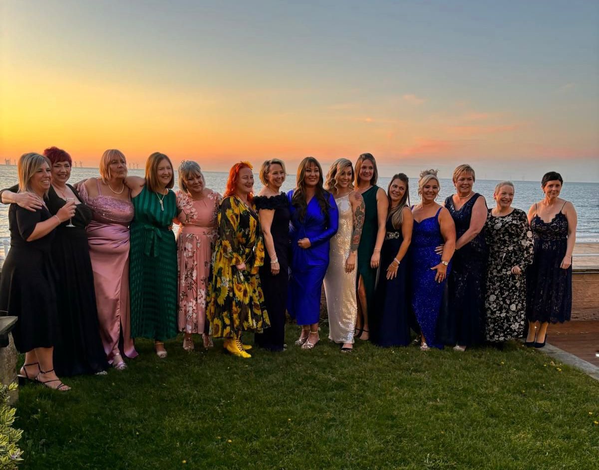The Breast Friends at our fundraising Boobie Ball at The Beaches Hotel #Prestatyn last night. #breastcancer #cancersurvivors #NorthWales #checkyourboobs #cancerawareness