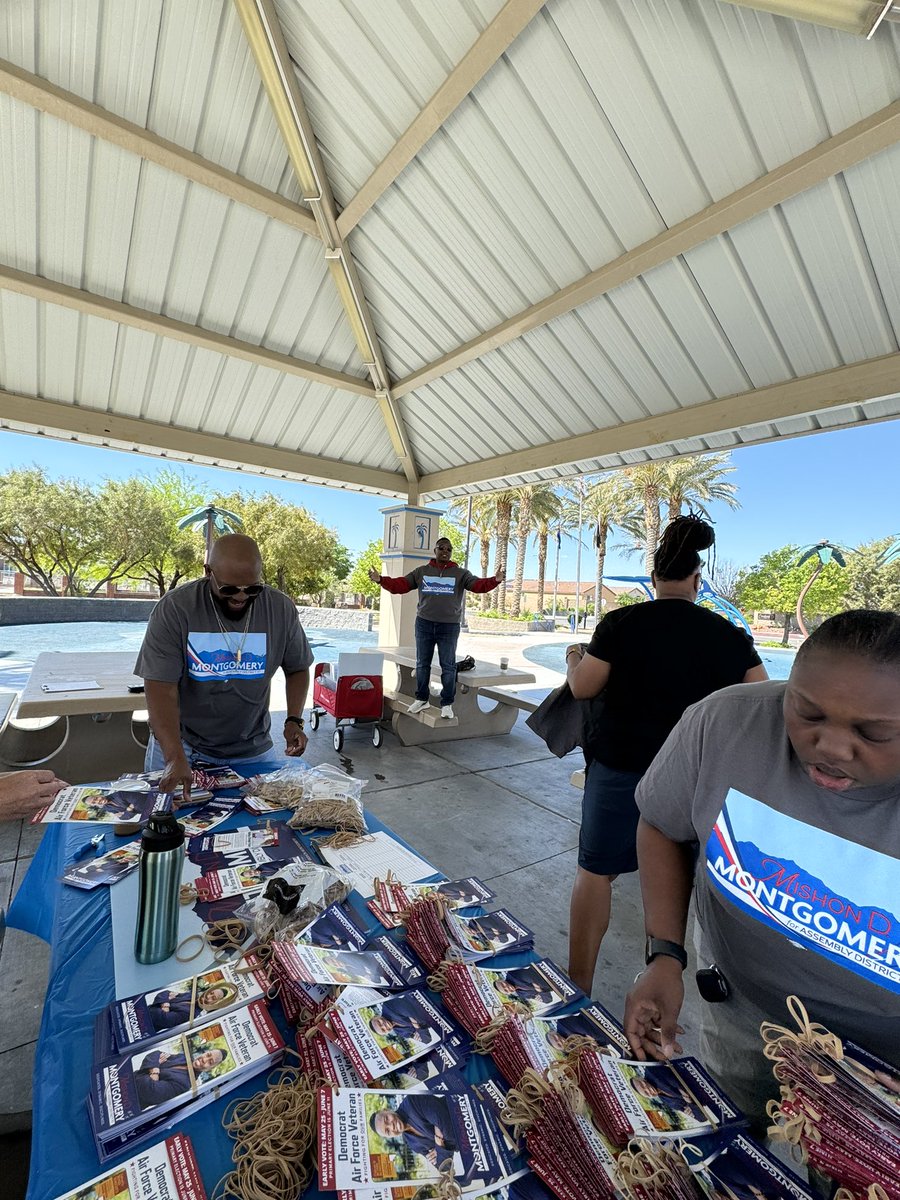 It’s great day to be out for @Mishon4Nevada! Let’s go!