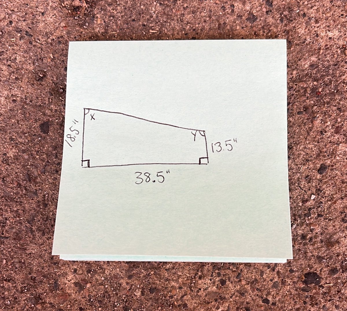 Math Twitter: I knew how to do this at one point but I’ve long forgotten… Anyone know what the angles are for X and Y?