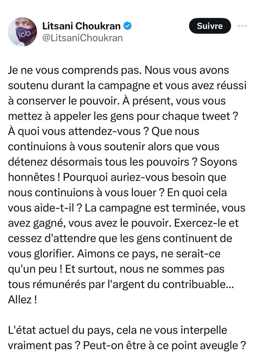 KatangaCynthia's tweet photo. Je suis fière d'avoir voté pour le numéro 3, et si jamais ça devait se reproduire, je le referais sans aucune hésitation. 
Qu'est-ce qui rend utile de soutenir quelqu'un et de s'en plaindre par la suite? 
En tout cas, je suis satisfait d'avoir opté pour @moise_katumbi, et je suis convaincue que nous ne regrettons pas notre choix.( ceux qui étaient derrière le numéro 3)