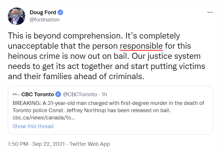 Today is an appropriate day to point out that Doug Ford wants more like minded judges.