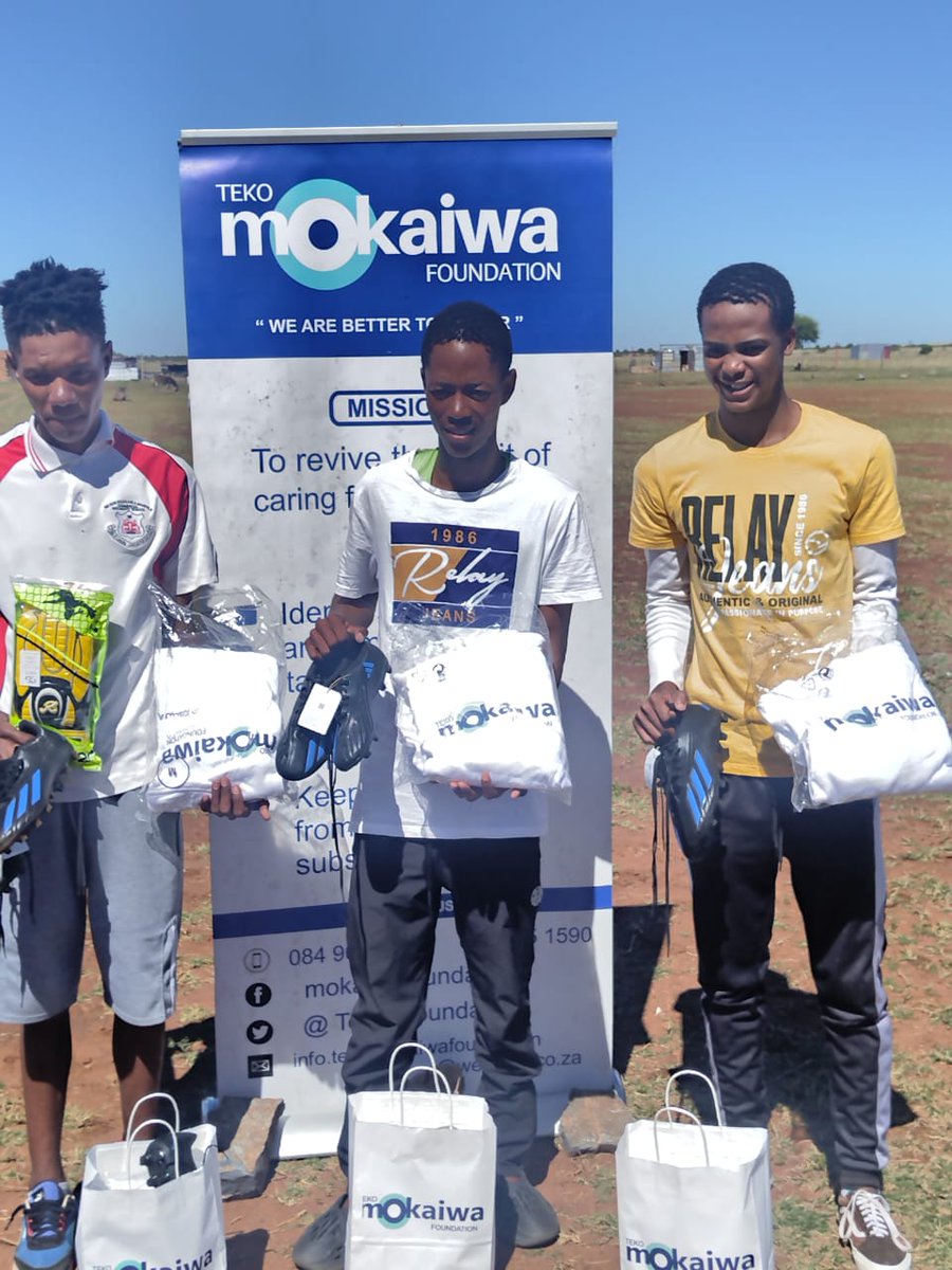 TekoMfoundation's tweet photo. Khunotswane Soccer Championship 2023 

Individual awards 

Goalkeeper of Tournament 
Top Goalscorer 
Player of The Tournament 

Time we'll spent with the boys - Back in Jozi. 

Teko Mokaiwa Foundation Media House 
#wearebettertogether https://t.co/D89cyNS10m