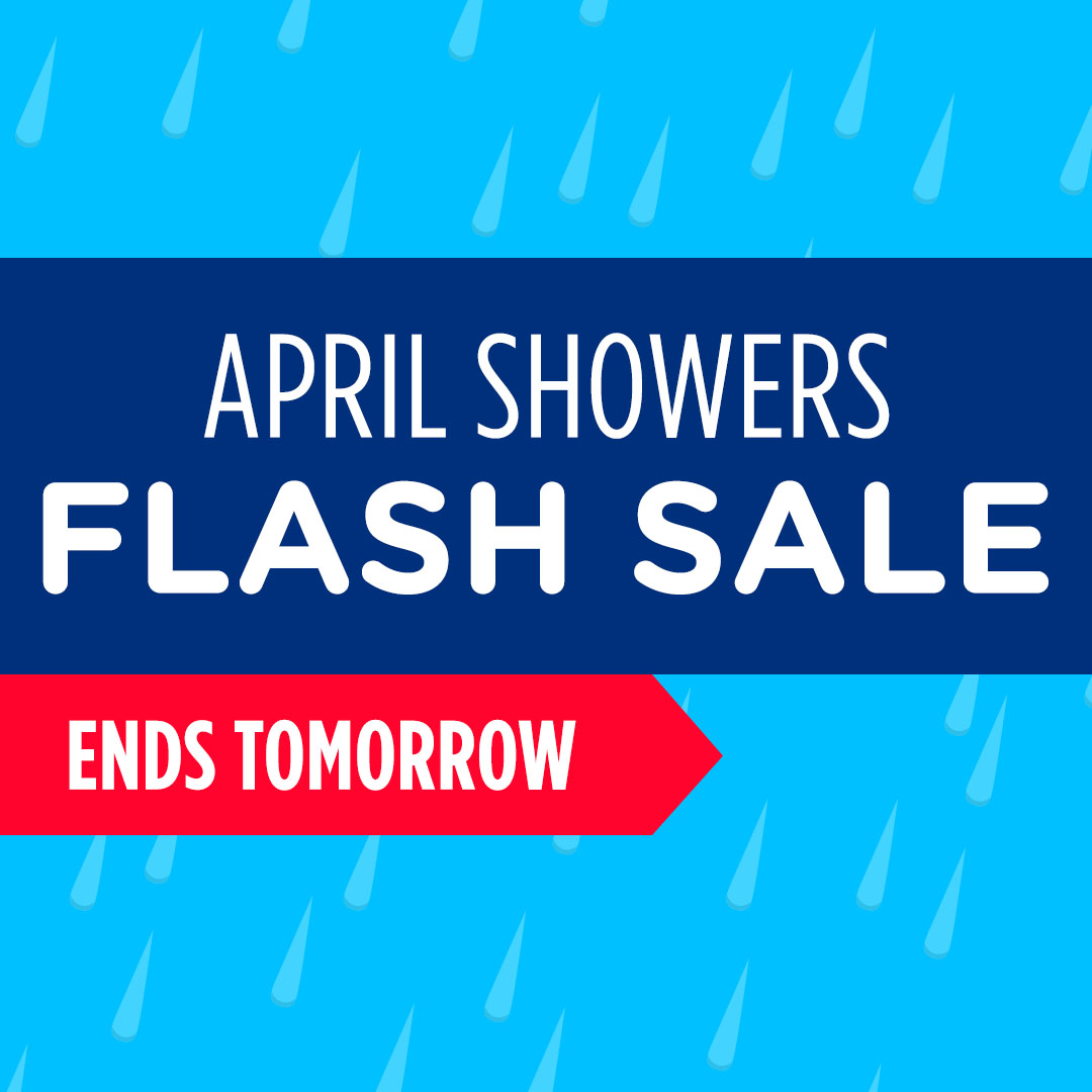 Don’t get flooded, Save now!
Online only. Event ends tomorrow @ 12PM CT.
Tap now. bit.ly/3xO1zLa
