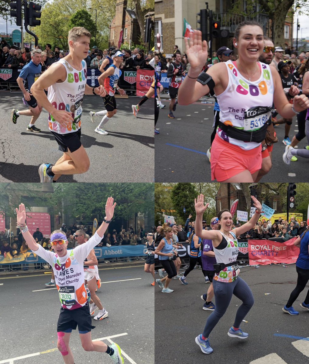 royalmarsden's tweet photo. What a brilliant turn out at the London Marathon today! Thank you to everyone who made it a remarkable day.

We can now announce that the fundraising total stands at an amazing £252,478.09!

We couldn’t have done it without you. ❤️💙💜💛💚

#LondonMarathon #TeamMarsden https://t.co/Roab76Kc3N