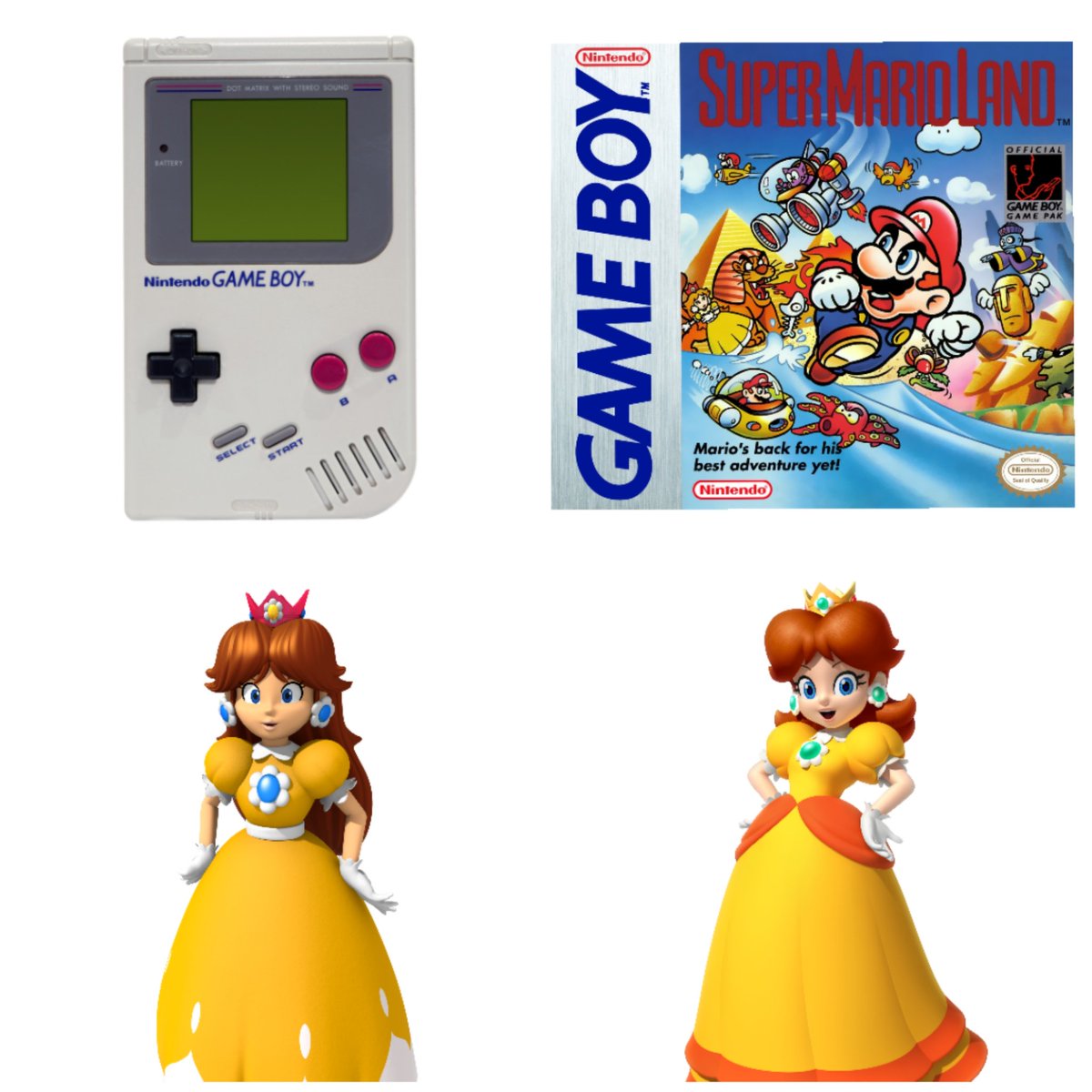 Happy 35th anniversary to the original Gameboy & Princess Daisy! 🌼🎮🍄

#nintendo #supermariobros #nintendofan #gamer #princessdaisy #videogames #gamer #yellow #orange #daisy #mario #supermarioland #like #comment #share #follow #35thanniversary #gameboy