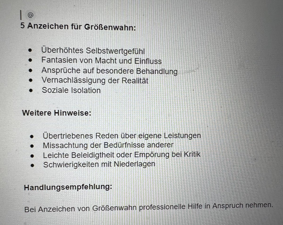 @ExklusivMy Ne das der hat eine Extradosis genommen, ganz klar Anzeichen von Größenwahn sagt ChatGPT