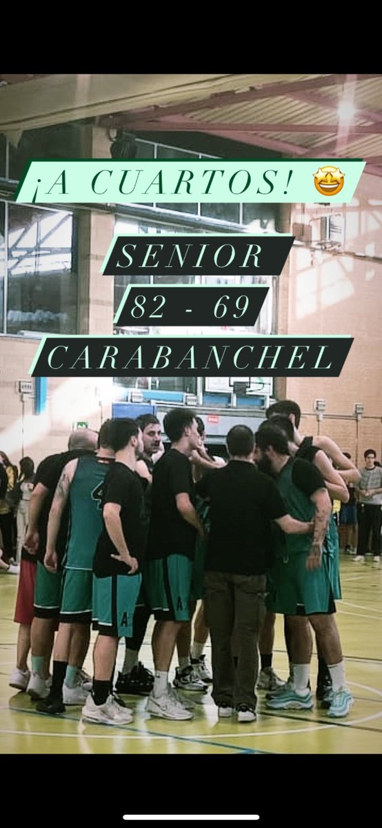 😍 ¡Fin de jornada con buen sabor de boca gracias a la victoria del SENIOR frente a <a href="/cd_carabanchel/">Distrito Carabanchel</a> que les conduce a cuartos de final!