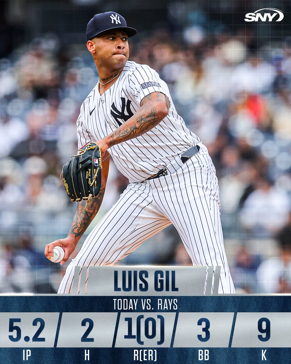 The final line for Luis Gil today in The Bronx: