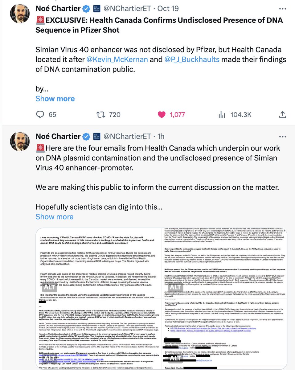 A government that believes in science? You didn't bother to test a vaccine you mandated which you now admit has been found to be contaminated with SV40 promoter and plasmid DNA.