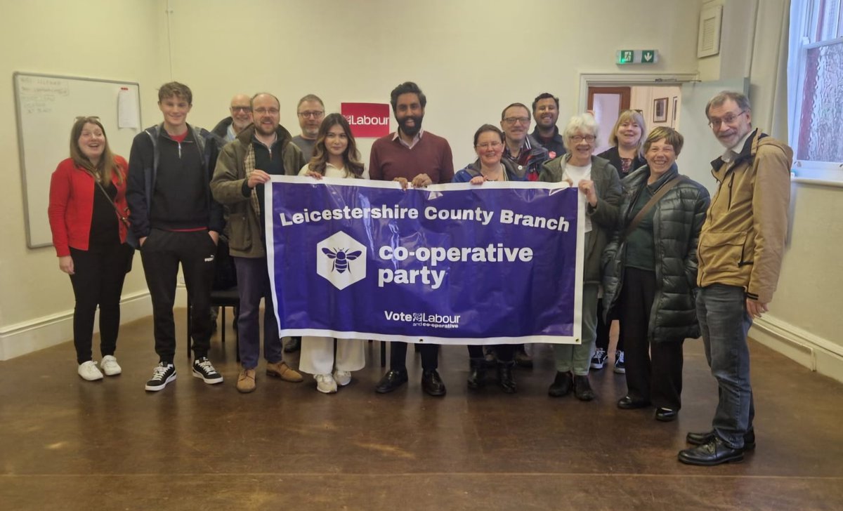 Another great meeting of the Leicestershire Cooperative Party today, followed by a canvassing session for the Charnwood Borough Council by-election. 

Thanks to Loughborough's Prospective Parliamentary Candidate Dr Jeevun Sandher for being our guest speaker.