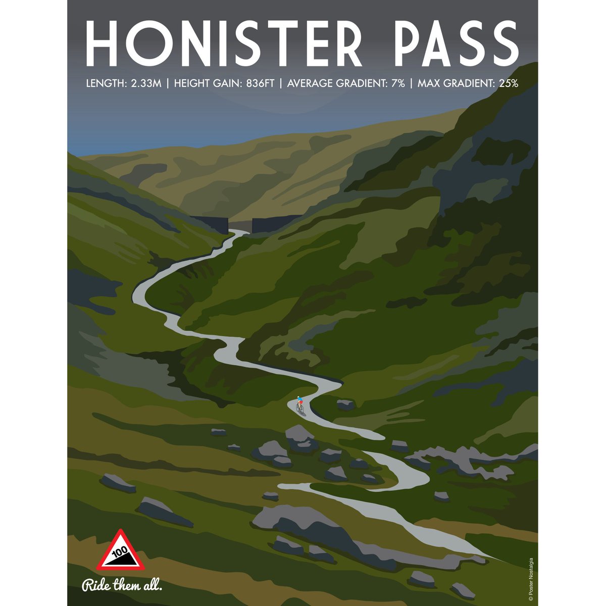 I’m very pleased to have teamed up with <a href="/100Climbs/">Simon Warren</a> again to produce this poster - and what a fantastic design he has come up with. Now available on his shop. 100climbs.co.uk/shop