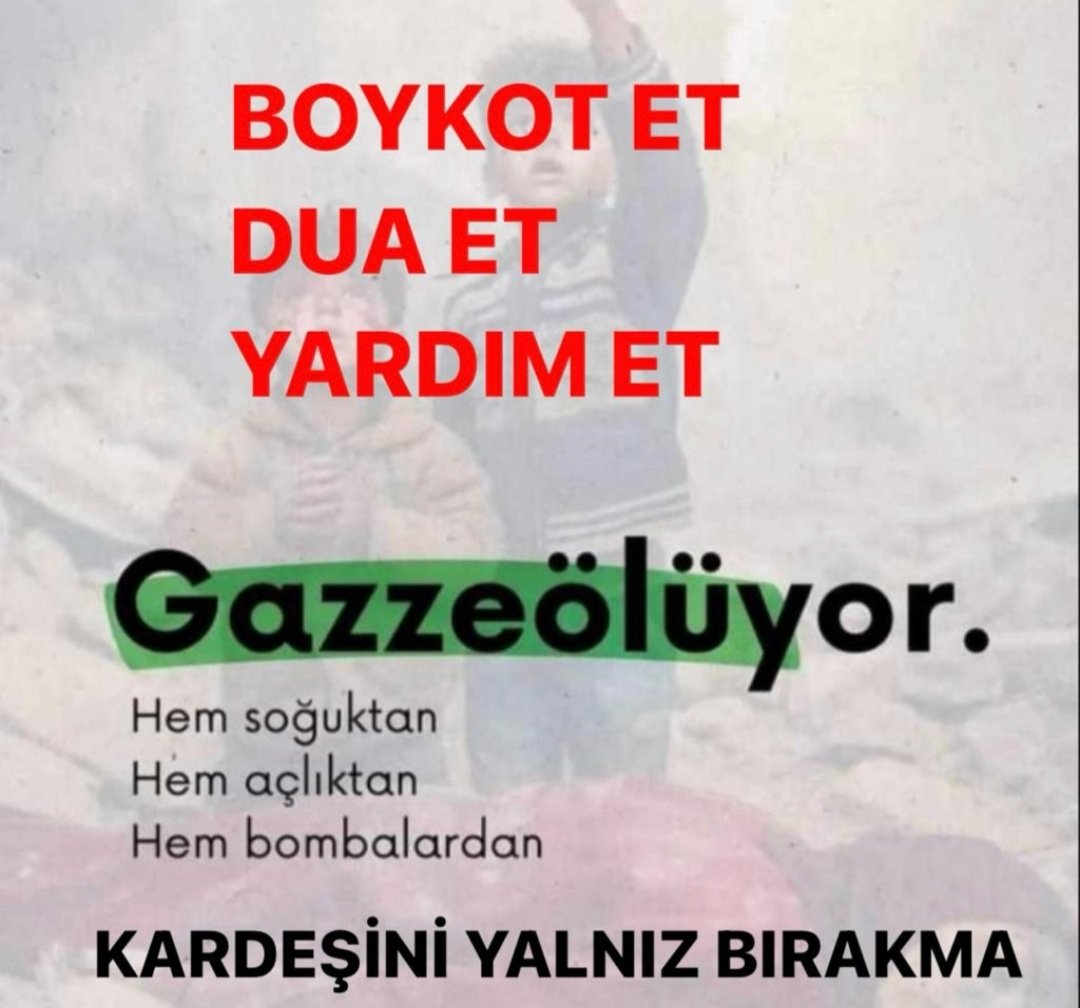 İnsanlık adına yapılacak 3 mühim vazife..
Gazze'ye
#GazzedeKatliamVar 
#GazzeyiUnutma 
#GazzedeMüslümanlarAç
#GazzeKanGölü 
#GazzeyeAcilYardım 
#GazzedeÇocuklarÖldürülüyor 
#GazzedeSoykırımVar