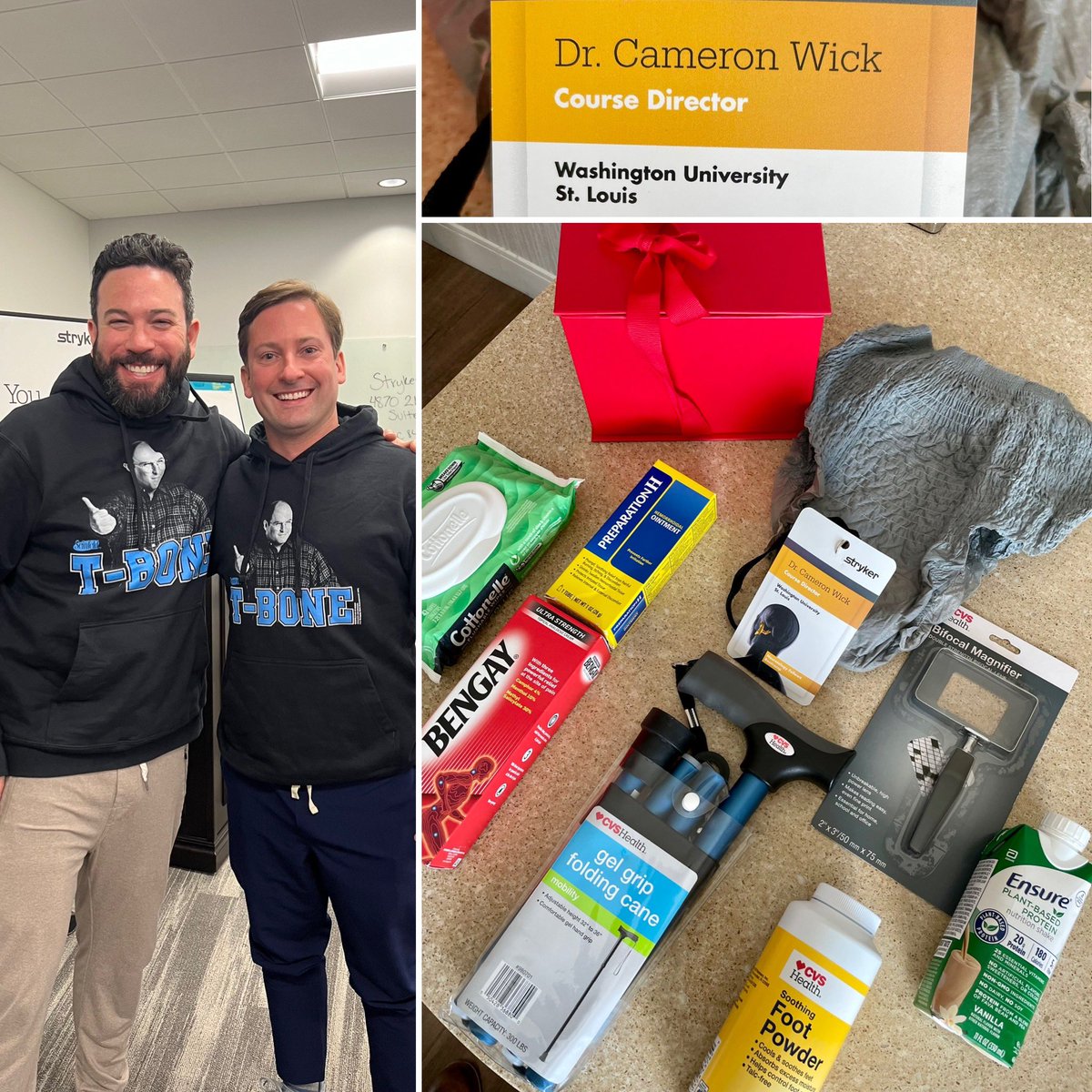 Stryker team made it official with their gift basket… I have aged out of the Young ANS