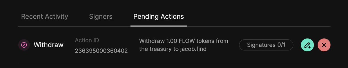 You can view a list of all the pending actions that signers are deciding on in a DAO on toucans.ecdao.org Simply head to the DAO's homepage (ex. toucans.ecdao.org/p/EmeraldCity), scroll to the bottom, and click 'Pending Actions'.