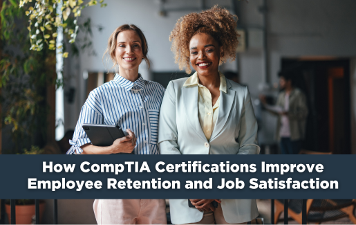 Giving employees the opportunity to become CompTIA certified promotes a plethora of benefits, including less staff churn and better job satisfaction. ⚡ READ THIS! s.comptia.org/49zFeOs