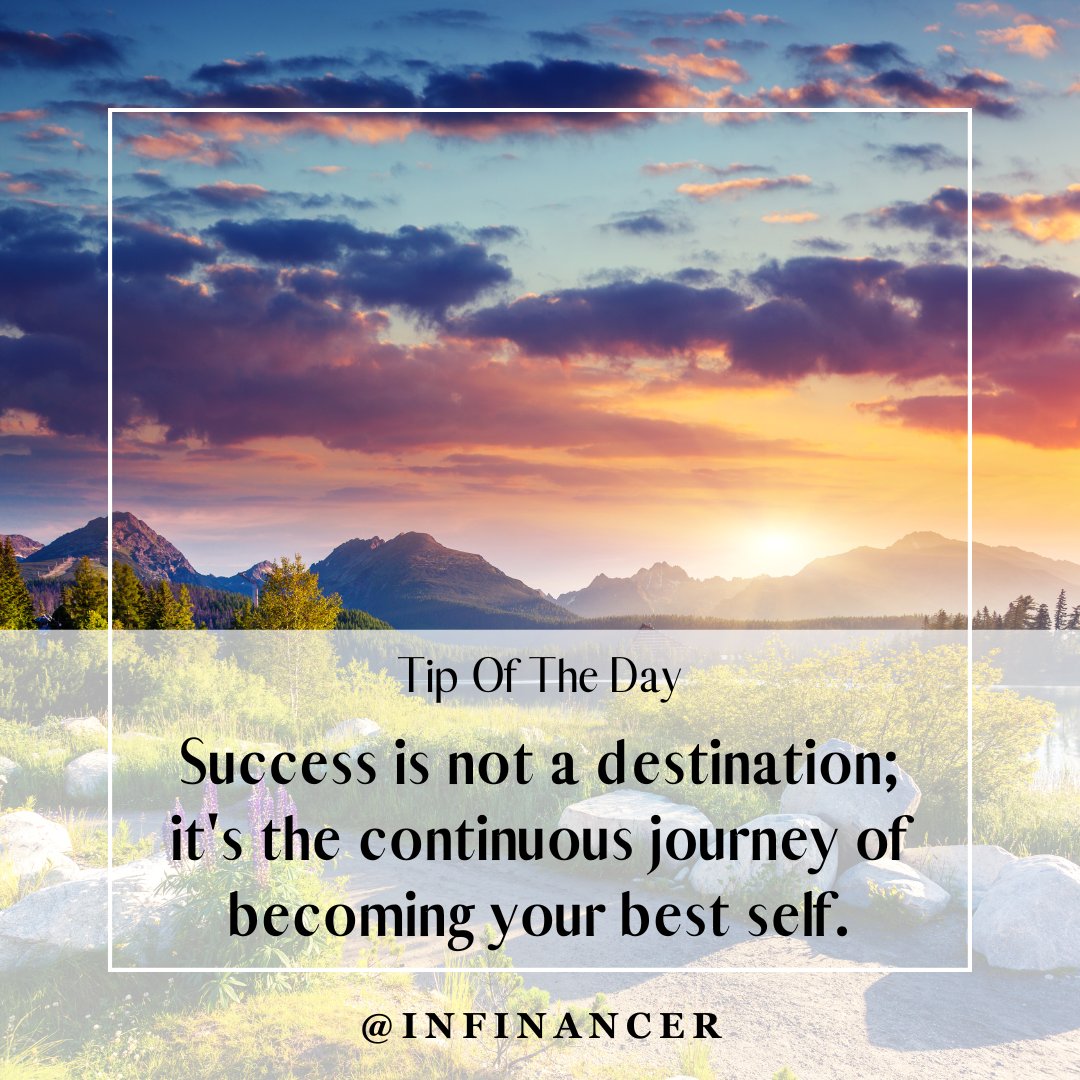 Success is not a destination. It is the continuous journey of becoming your best self. #mindset #habit #action #coaching #growthmindset #goals #businesscoach #personalcoach #selfinsight #accountability #selfinsightcoach