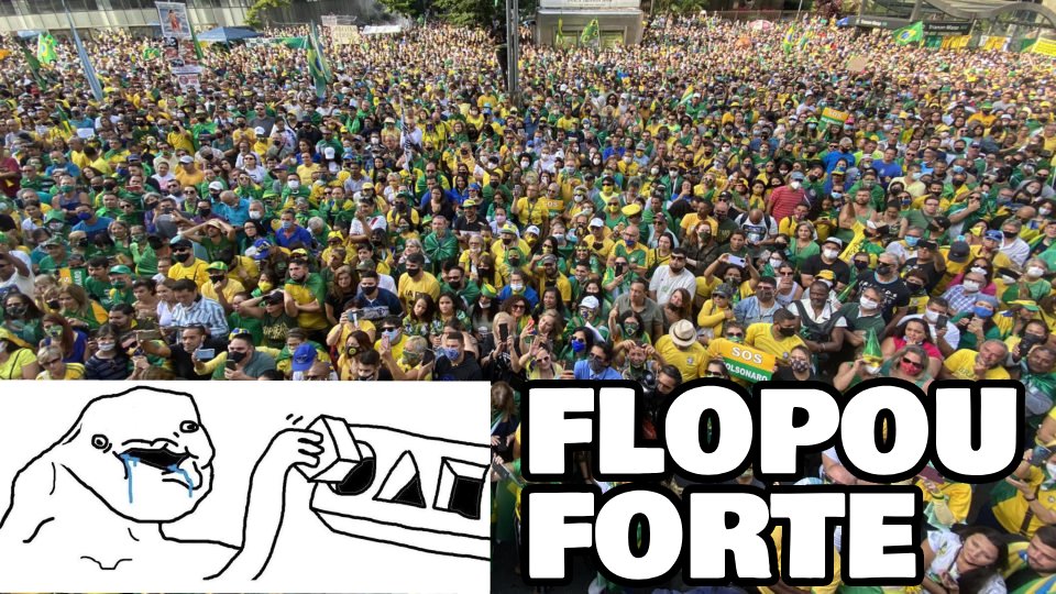 'Flopou forte a manifestação Pro BOZO'
- Esquerdista Mais Lunático da Bolha