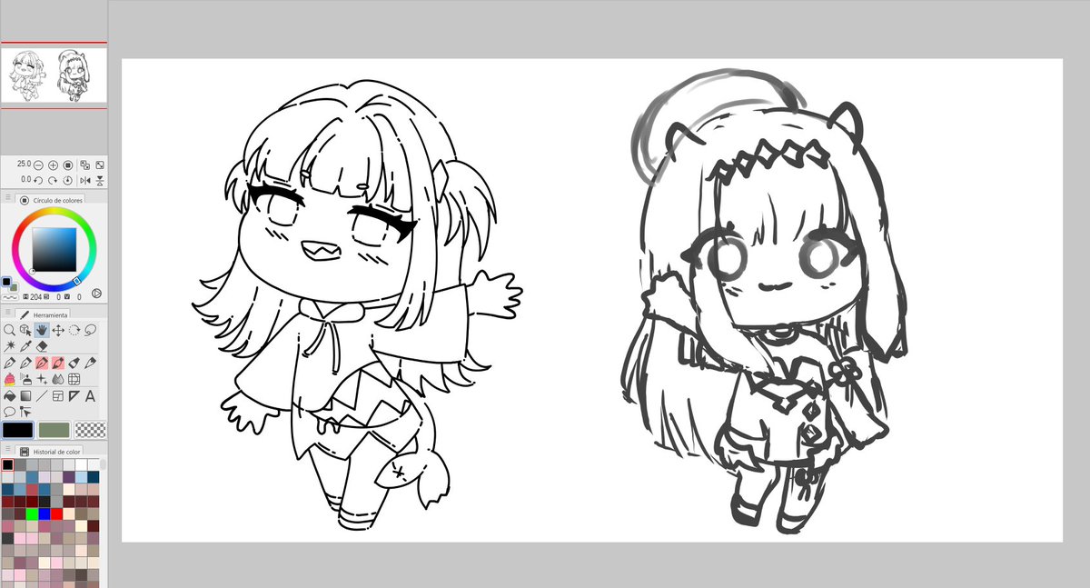 working on some chibis in between work ✨