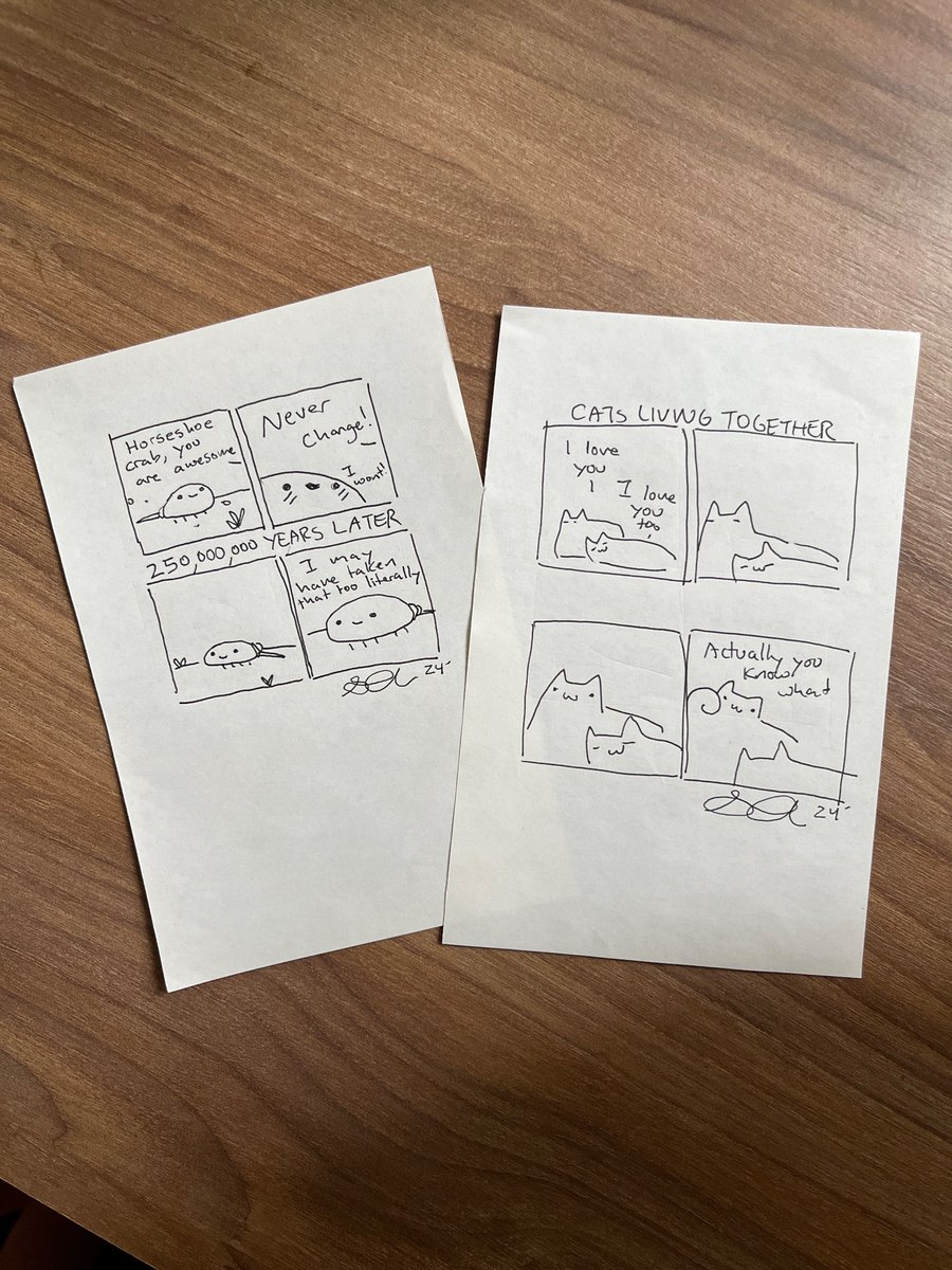 Have you ever wondered what the original Sarah’s Scribbles sketches look like? Well, I’m giving away two signed originals! Sign up for my new newsletter by May 3rd to enter! sarahandersencomics.myshopify.com/pages/newslett…