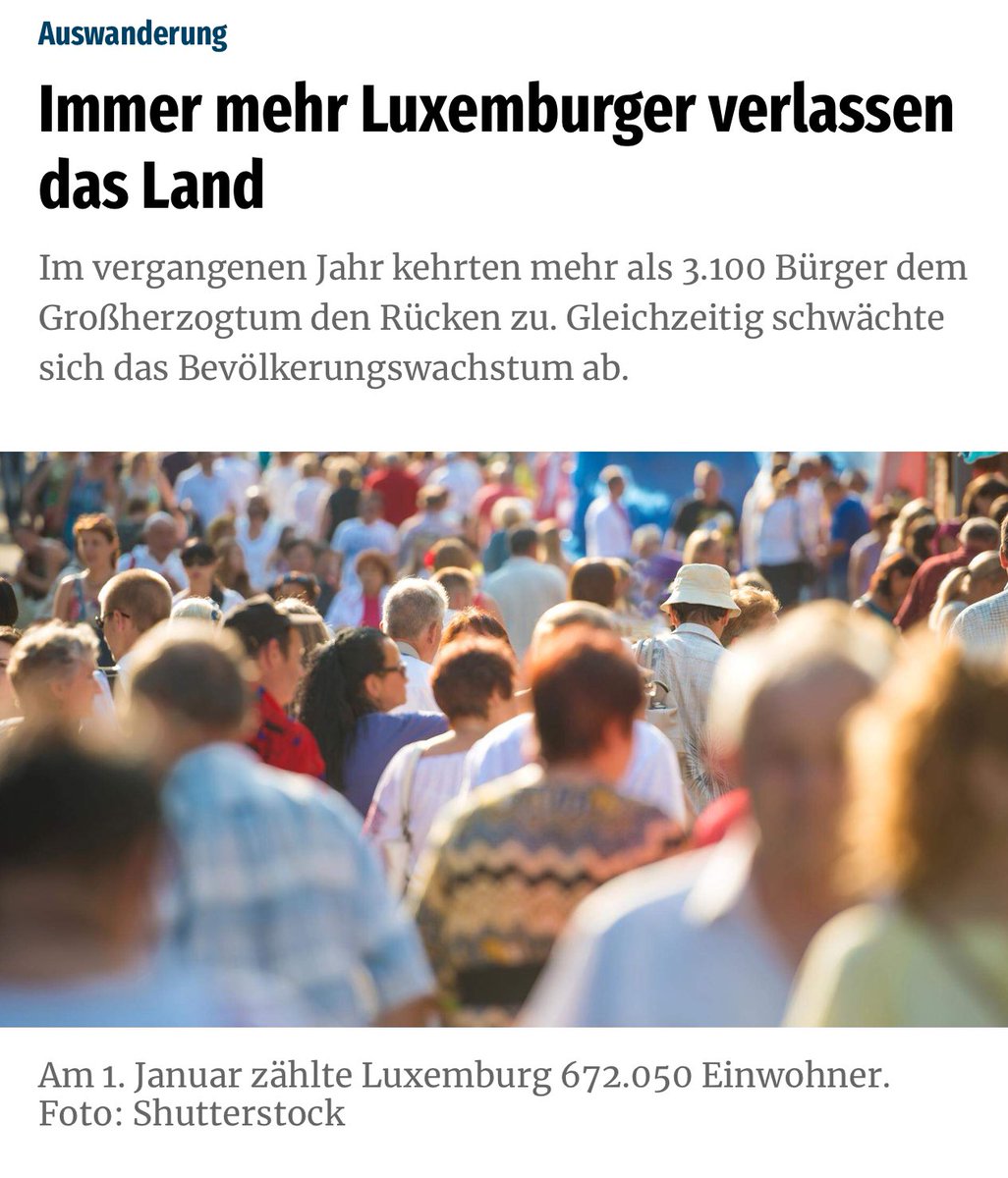 Ausser der ADR këmmert sech keng Partei ëm de Problem datt ëmmer méi Lëtzebuerger eist Land verloossen.