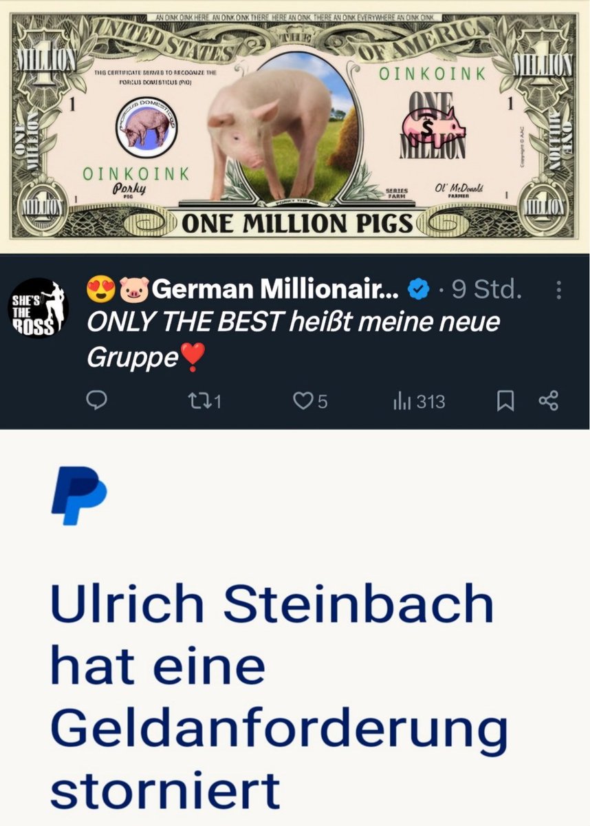 Mal gucken wieviele Lady 👑 bei Ulrich 🐷 da mal wieder drauf anspringen. Der Stornierungs Ulrich🐷. Läuft die eine Gruppe nicht mehr kommt eine neue her. Ladys 👑 wieviele Bilder lasst ihr da wieder über den Tisch gehen. Ist es Ulrich 🐷 wert ihn hinterher zu laufen? Frage für