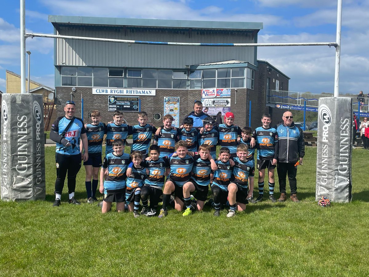 Thank you to @llanrfcmandj u13s for visiting the rec, a good win for our squad at the rec as we come into the final weeks of the season #glasadu #mwynaclwb 🔵⚫️
