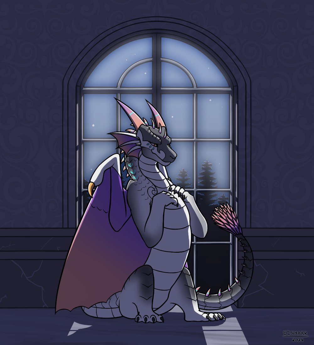 Commission for <a href="/CringleDragons/">df</a> for their game, Snowy from Roses in the Flames.