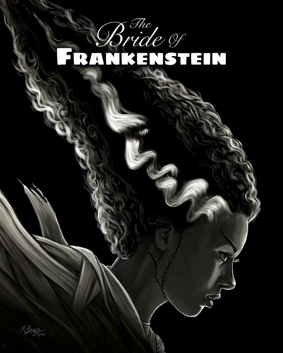 Bride of Frankenstein celebrates 89 years since its premiere this weekend. Here’s my tribute poster.