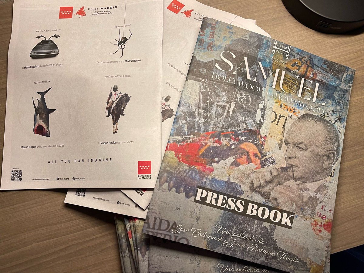 BronstonSamuel's tweet photo. Hemos viajado a #Tucson al Festival Internacional de Cine de Arizona #AzIFF con nuestro press book traducido al inglés gracias al apoyo de @film_madrid y la @ComunidadMadrid https://t.co/GiohMC64RZ