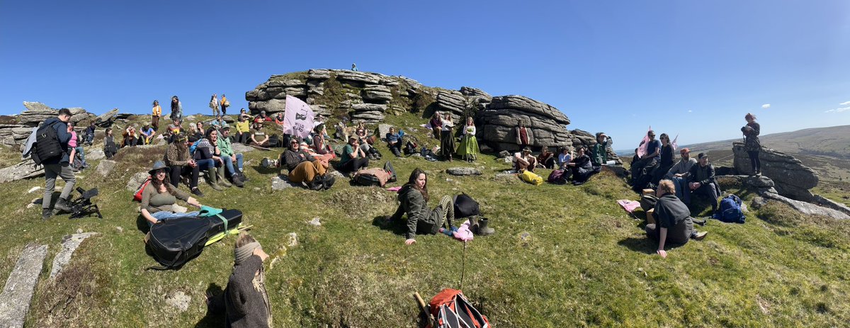 Wonderful “Perambulation” and Dartmoor commons healing with the lovely folks from @wildcardrewild We’ll dance and sing this sing this place better.