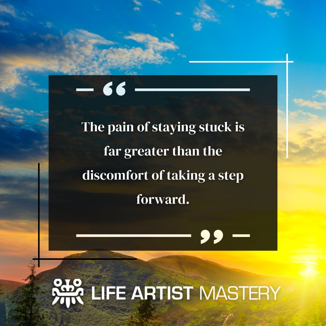 The pain of staying stuck is far greater than the discomfort of taking a step forward.

#stuckinmyhead #unstuck #stuckinarut #stuckinmymind #stuckinlife #getunstucknow #unstuckcoach #unstucklife #unstuckjourney
