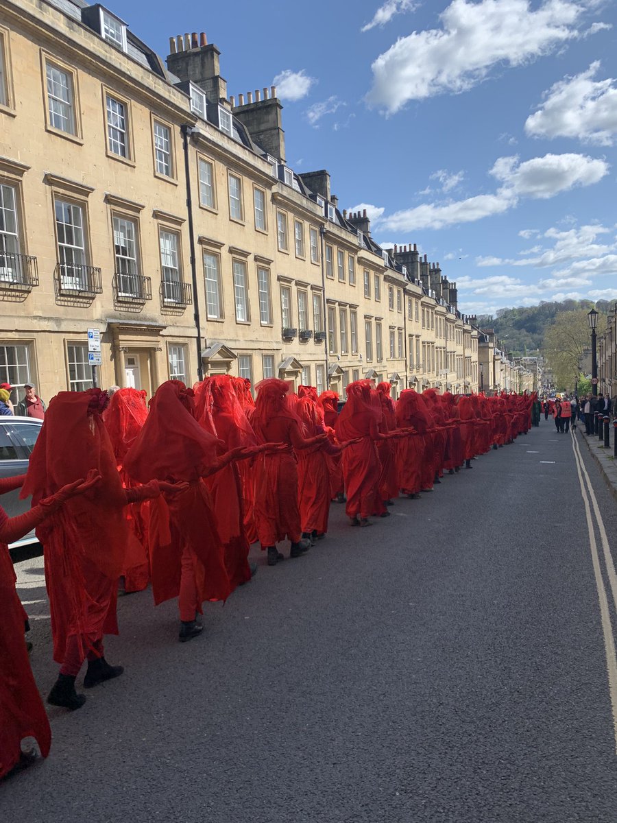 Thanks to all the Red Rebels and @ChrisGPackham  in Bath yesterday #FuneralforNature